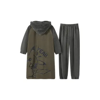 Maultiay Bath Robes Women's Green