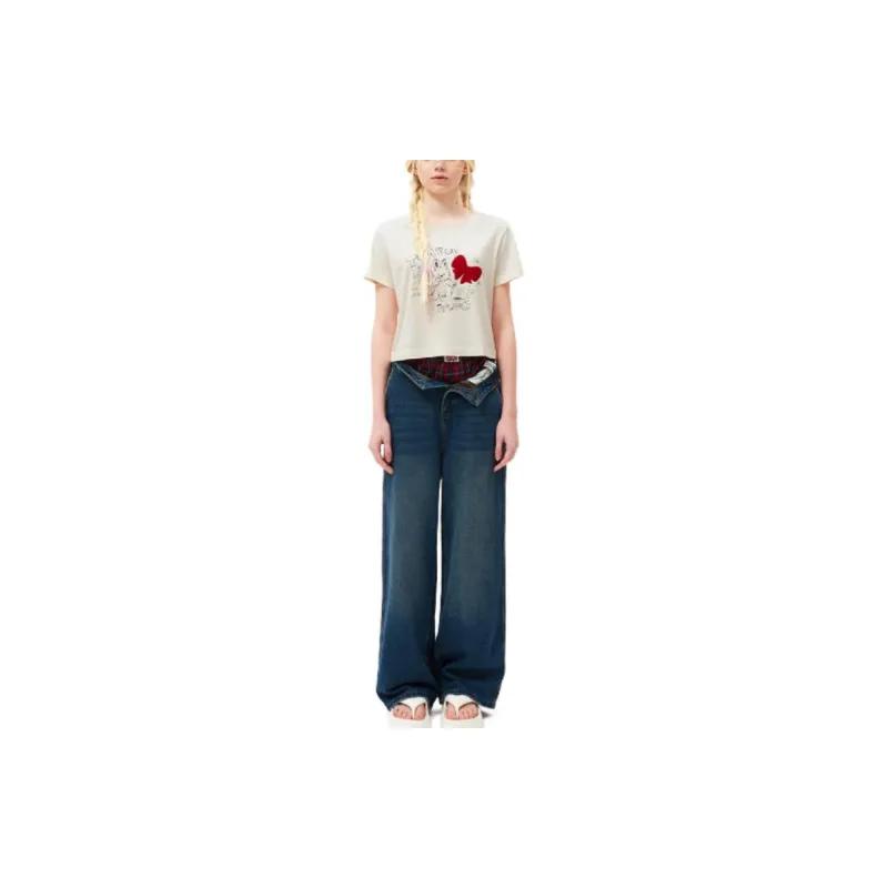 Kirsh FW23 T Shirt Women's Ivory-1