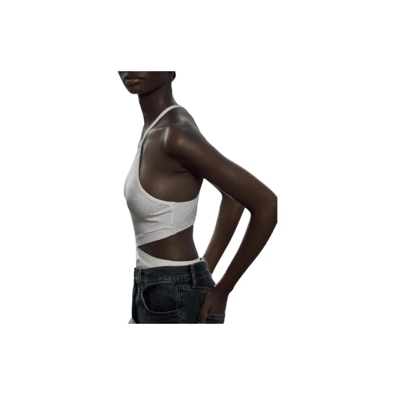 ZARA Bodysuits Women's White-2