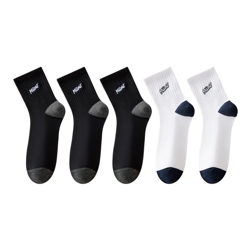 MIIOW Mid Calf Socks Men's 5 Pack-20
