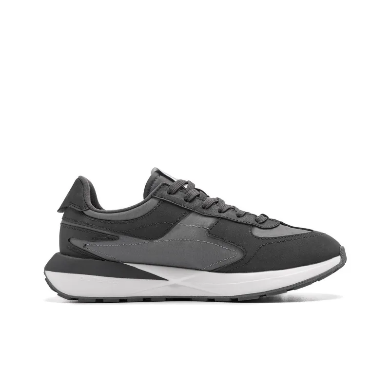 QIAODAN Non slip Wear resistant Shock Absorption Low Top Casual Shoes Men's Coal Gray-1
