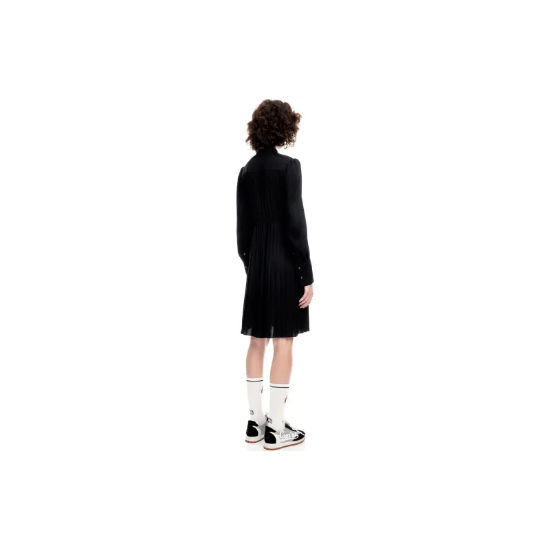 III VIVINIKO Long Sleeved Dress Women's Black-1