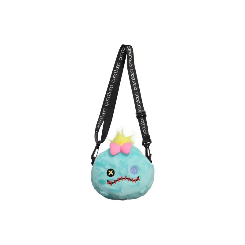 Disney Velour Shoulder Bag, Crossbody Bag Regular Women's Cyan-0