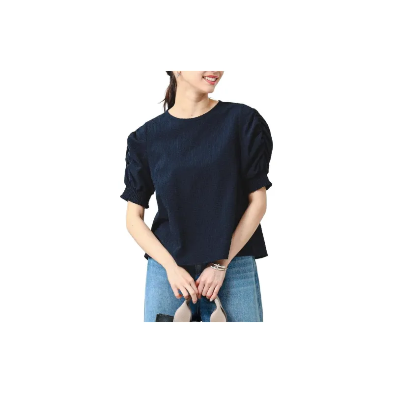 Beams Shirt Women's Marine Blue-5