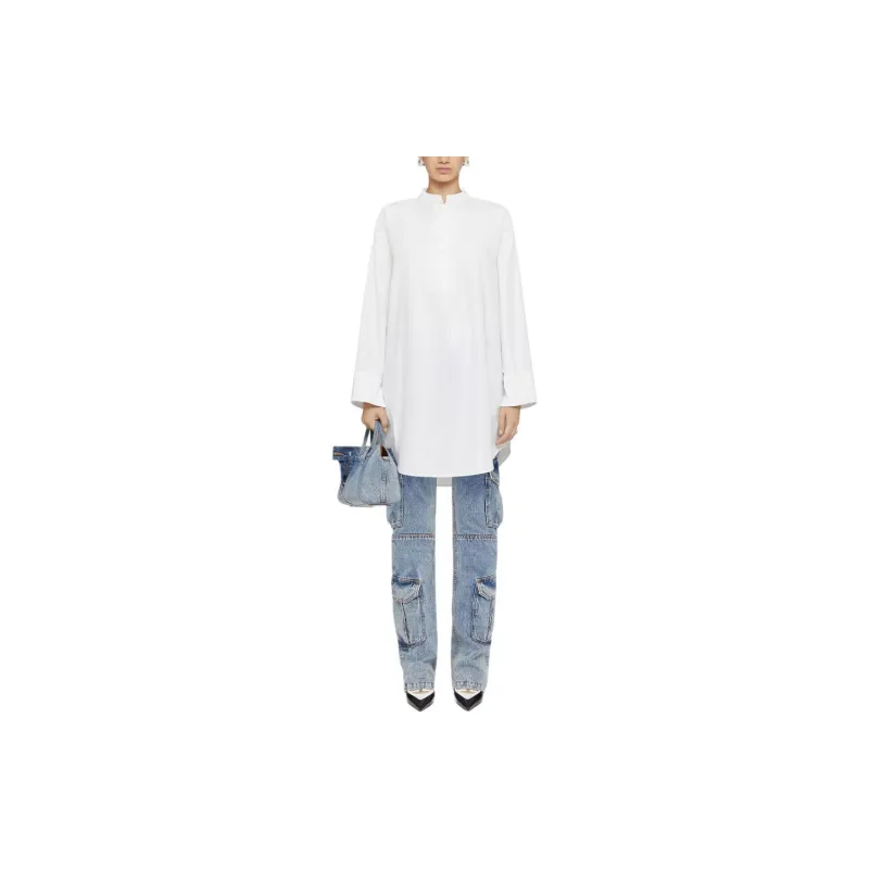 Givenchy Collared Long Sleeve Shirt Dress-1