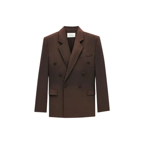 SAINT LAURENT Business Suits Men Chocolate