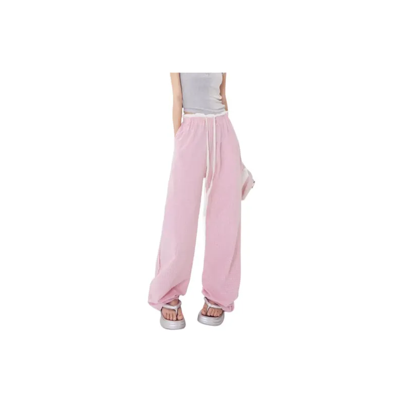 ZNZX Casual Pants Women's Rose Red-4