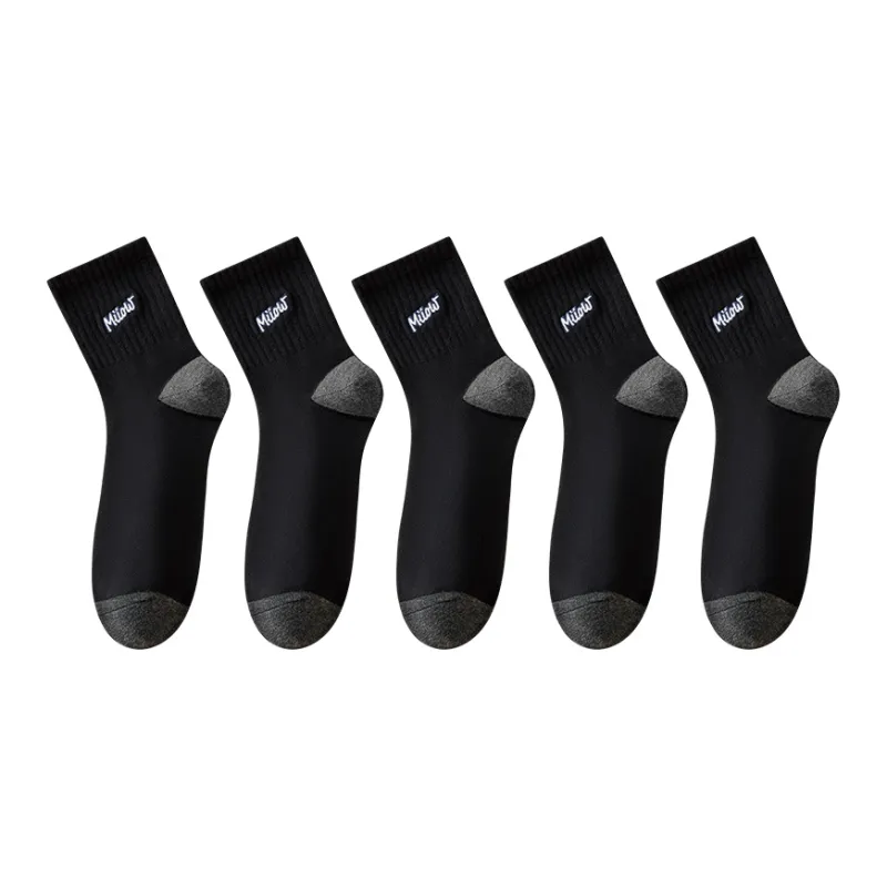 MIIOW Mid Calf Socks Men's 5 Pack-7
