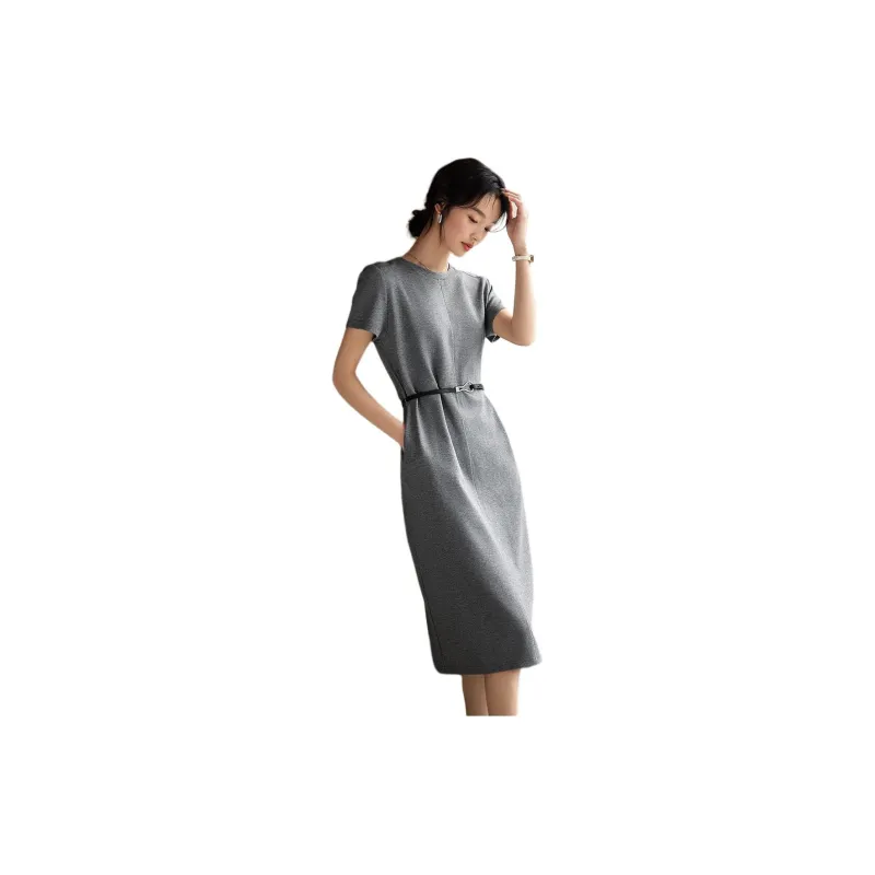 XWI Short Sleeved Dress Women's Dark Gray-4