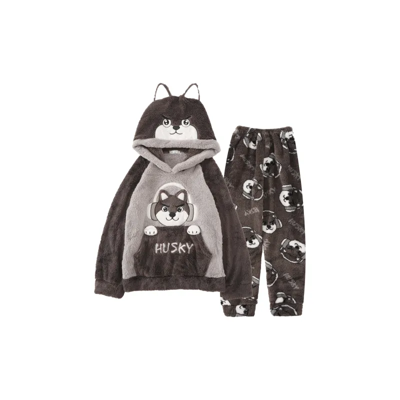 Ta Yan Winter Pajama Set Men's Gray-0