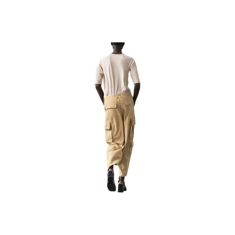 ZARA T-Shirts Women's Khaki-3
