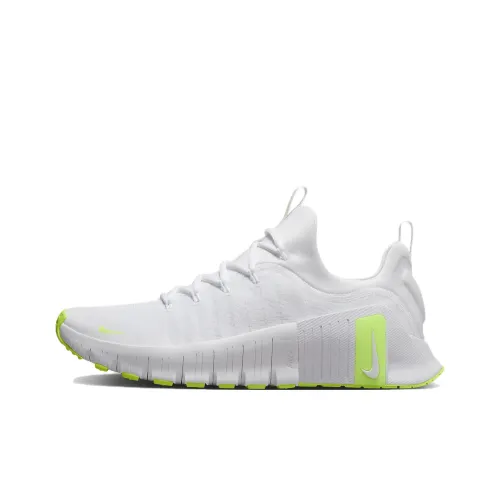 Nike Free Metcon 6 Running Shoes Unisex Low-Top White/White/Fluorescent