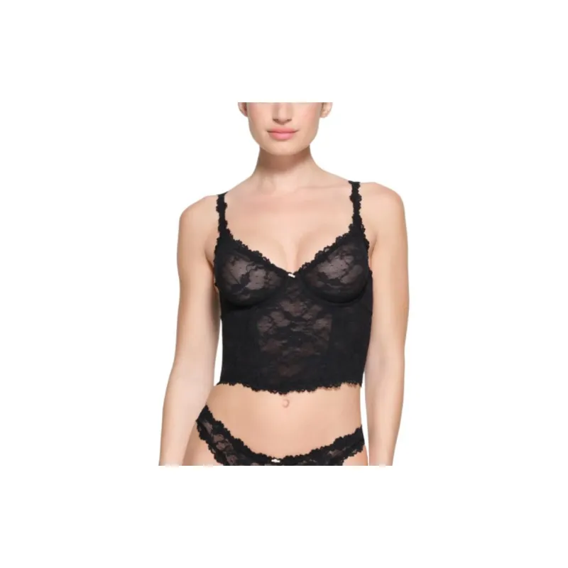 SKIMS STRETCH LACE CORSET Camisole Women's ONYX/Onyx-1