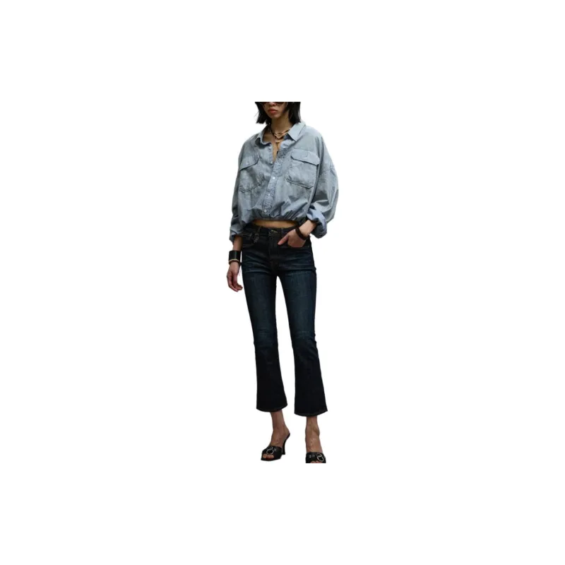 R13 SS24 Shirt Women's Vintage Blue-5