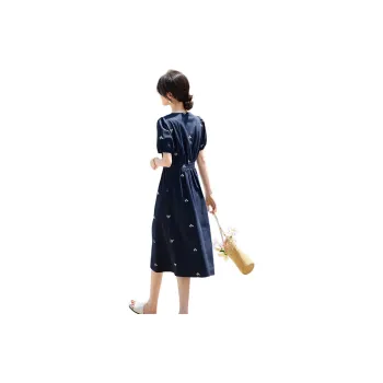 XWI SS24 Short Sleeved Dress Women's Navy Blue