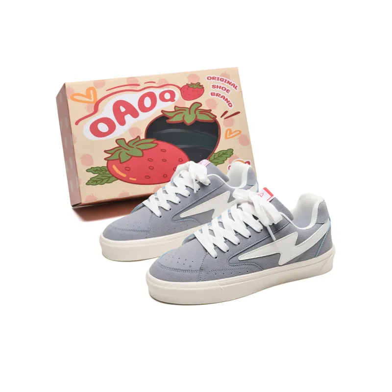 OAOQ Low Top Skateboard Shoes Unisex Pastel Pink-7