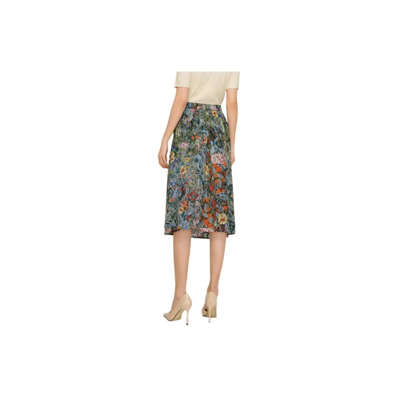 JZ. ANNAKRO Casual Long Skirt Women's Flower Lake Blue-2