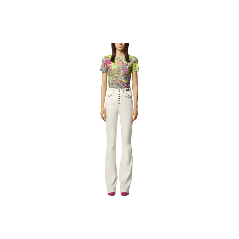 VERSACE JEANS COUTURE Printed Cotton T shirt-1