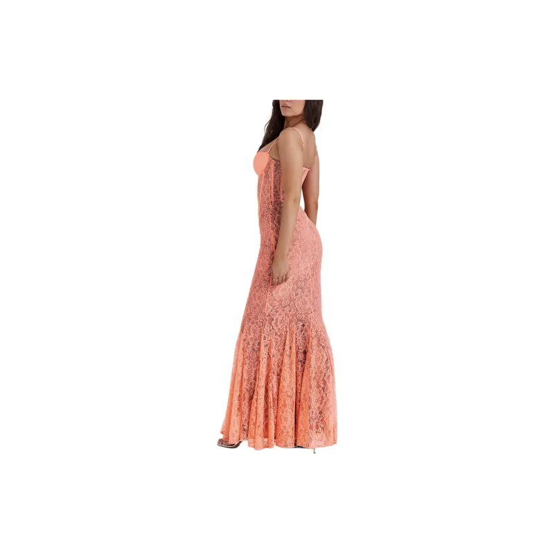 HOUSE OF CB CORDELIA Slip Dress Women's SORBET/Ice Cream Color-4