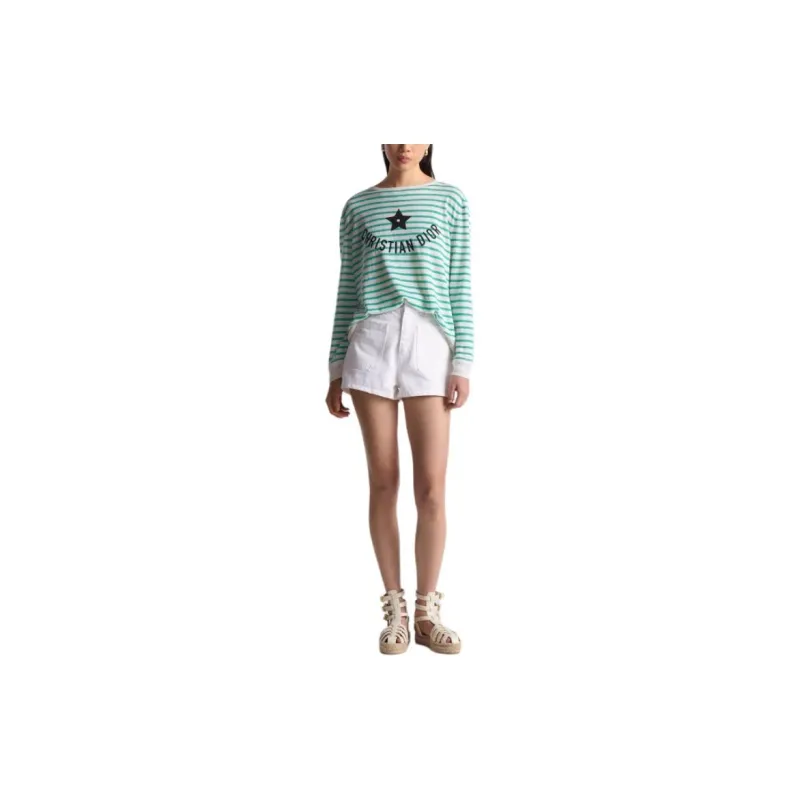 DIOR Denim Shorts Women's White-2