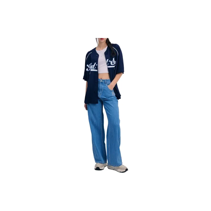 MLB New York Yankees SS24 Jeans Women's Light Blue-3