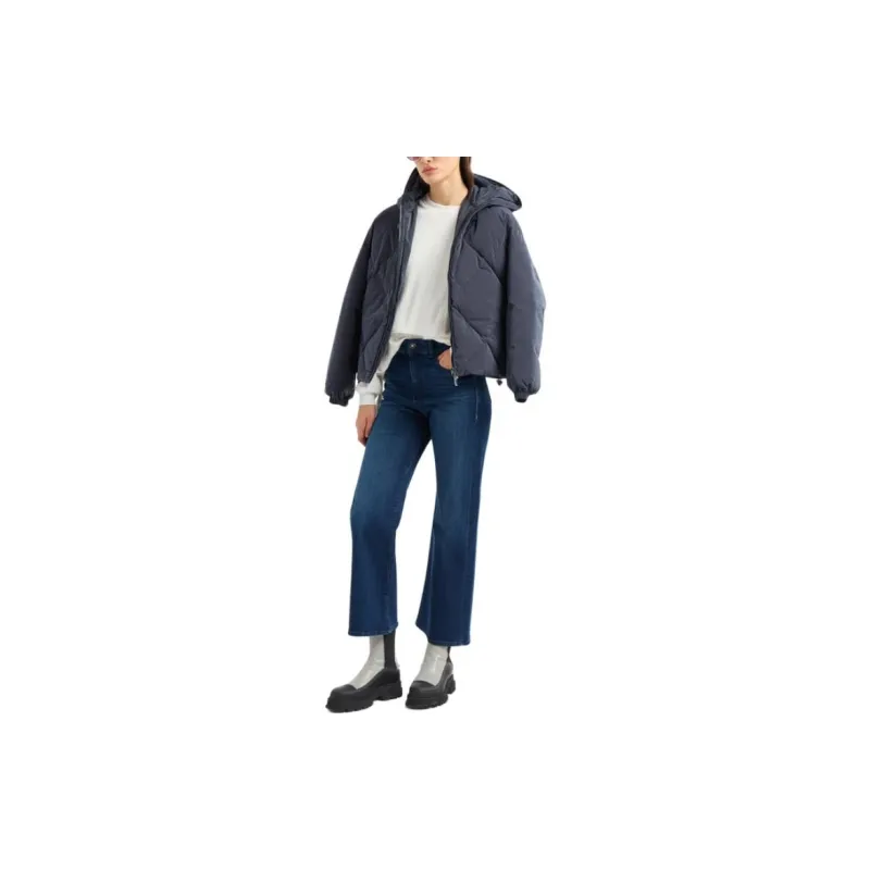 EMPORIO ARMANI FW23 Down Jacket Women's Marine Blue-3