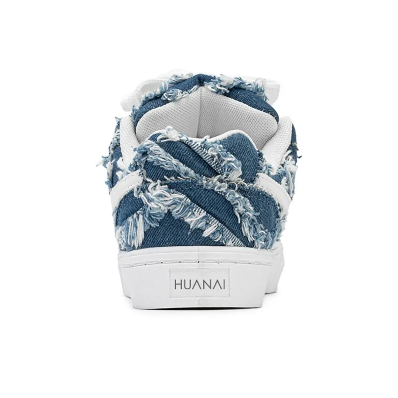 HUANAI Low Top Skateboard Shoes Unisex Dark Blue-4