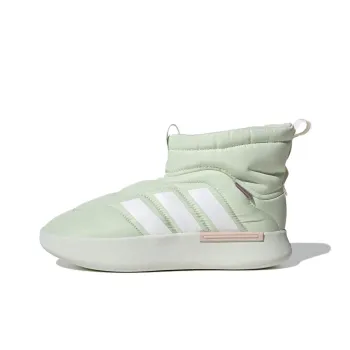 Adidas Adipuff Anti Slip Wear Resistant High Top Casual Shoes Unisex Green