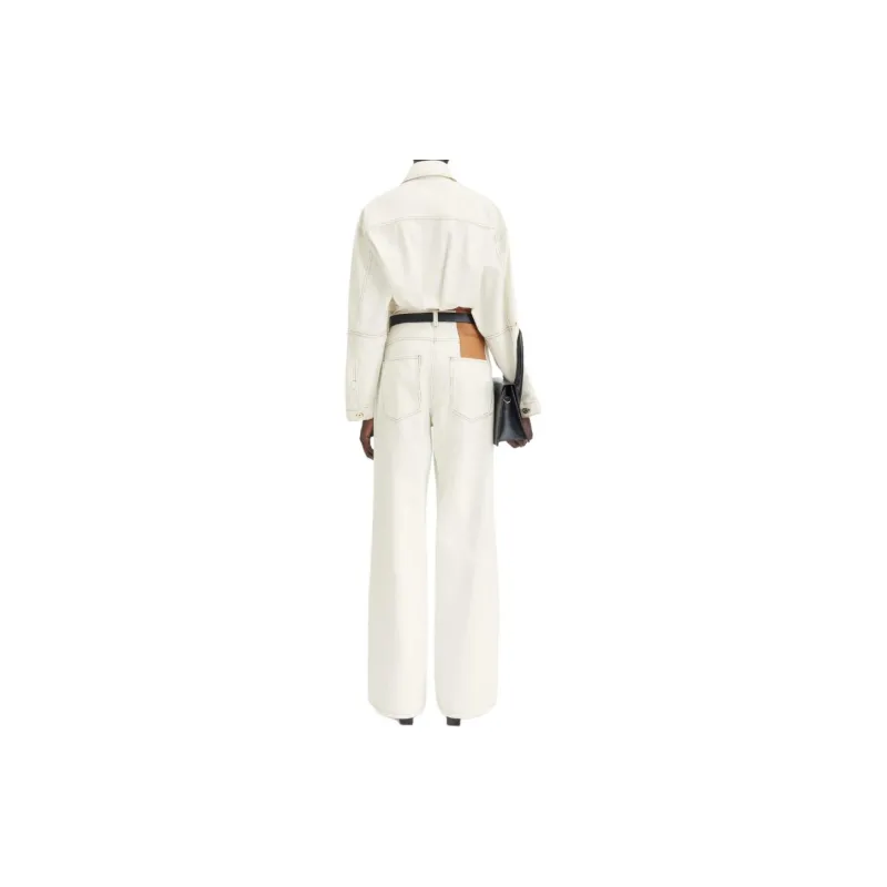 Jacquemus Large Denim Pant 'Off White/Tabac'-2