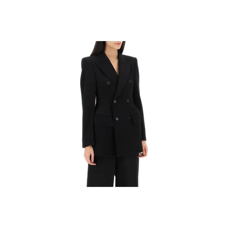 Balenciaga Hourglass Wool Blazer-1