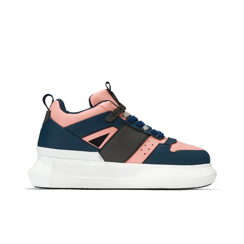 NORVINCY Low Top Skateboard Shoes Unisex Deep Blue Pink-1
