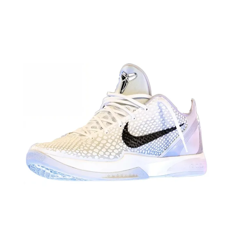 Nike Zoom Kobe 6 Protro PE Durable Breathable Low Top Basketball Shoes Men's White-0
