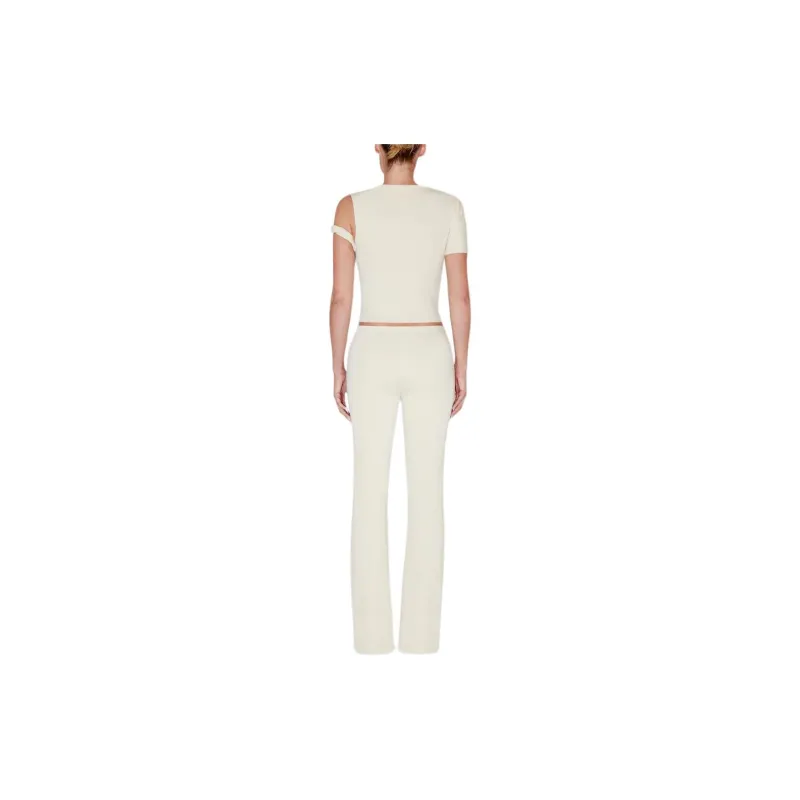 Khy DROP 006 Sueded Stretch Low Rise Pant Casual Pants Women's STONE/Stone Color-3