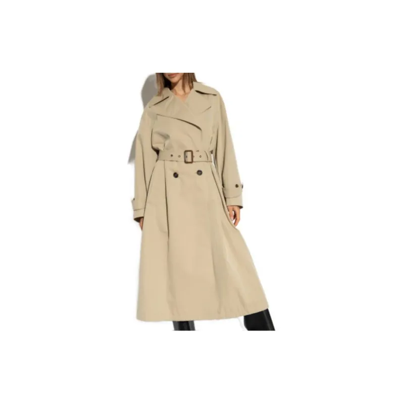 Alexander McQueen Double Breasted Belted Trench Coat-2