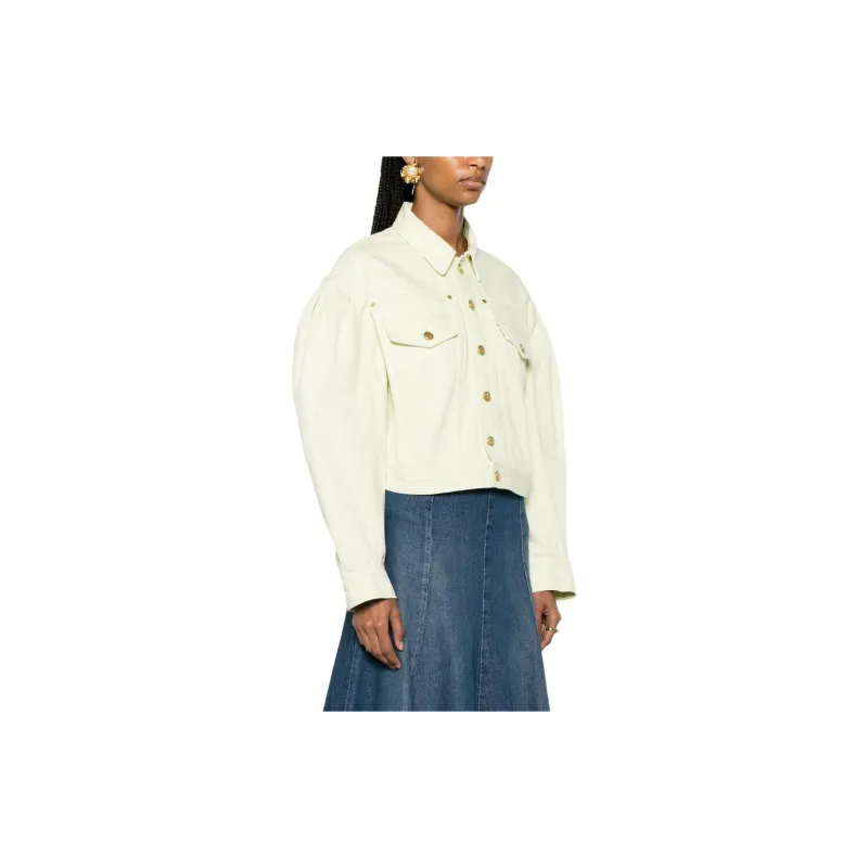 Ulla Johnson Cosette Cropped Denim Jacket-3