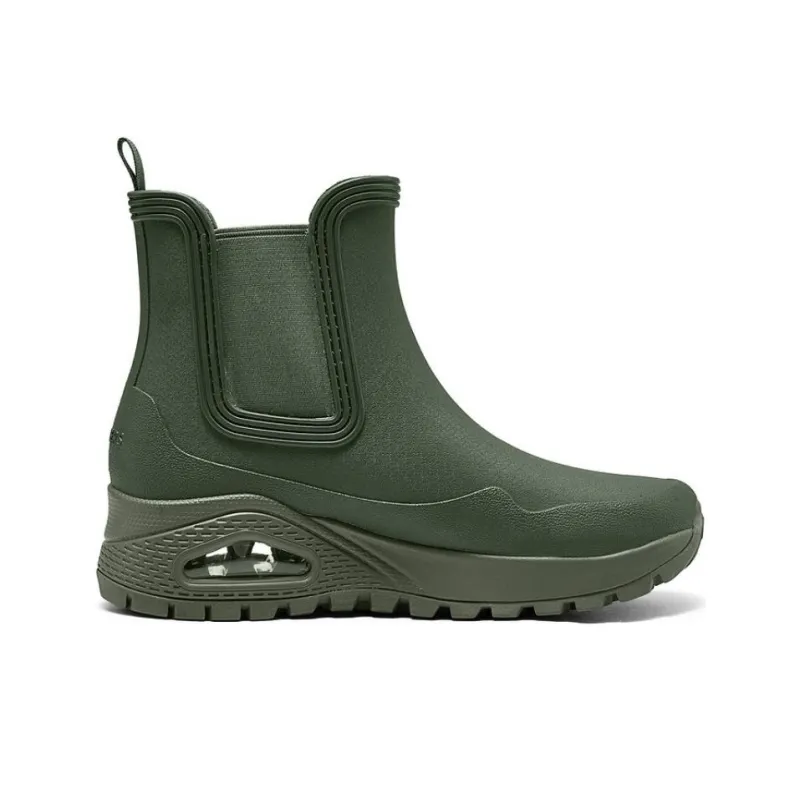 Skechers Street Anti Slip Wear Resistant Mid Top Casual Shoes Women's Olive Green-1