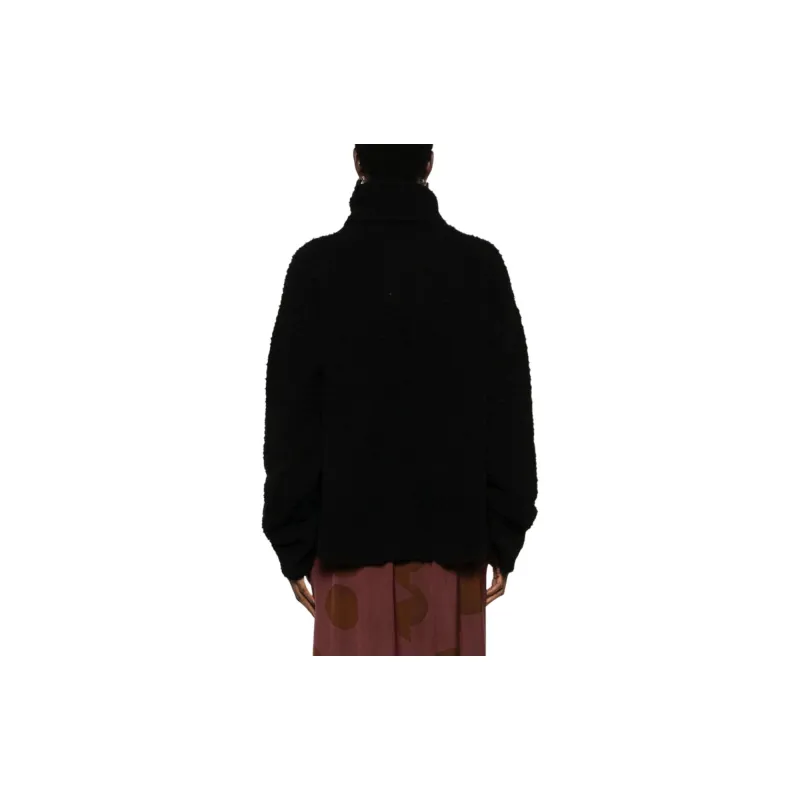 UMA WANG Drop Shoulder Roll Neck Jumper-2