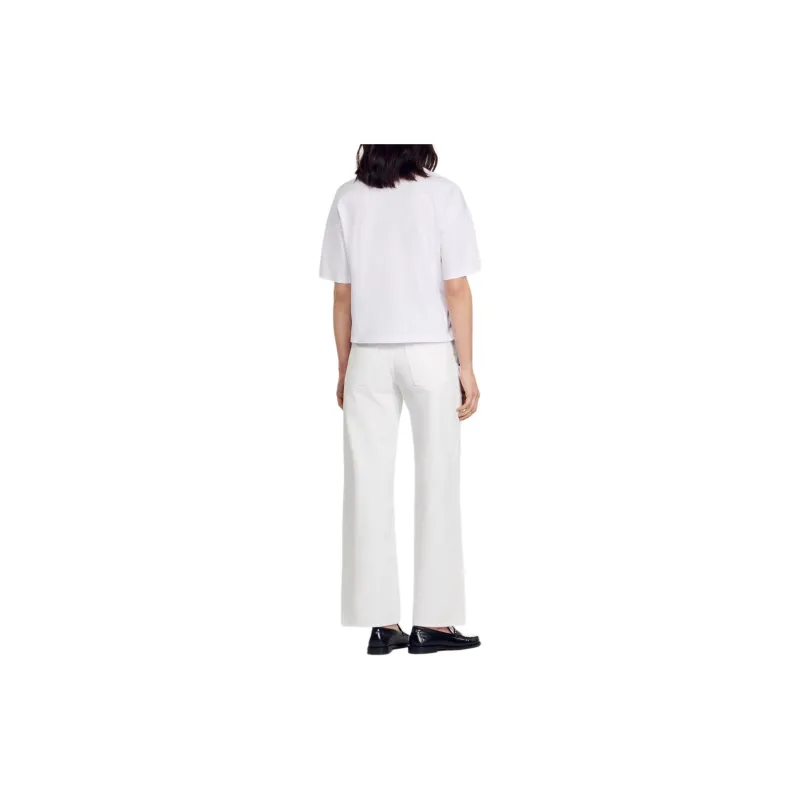 Sandro T-Shirts Women's White-2
