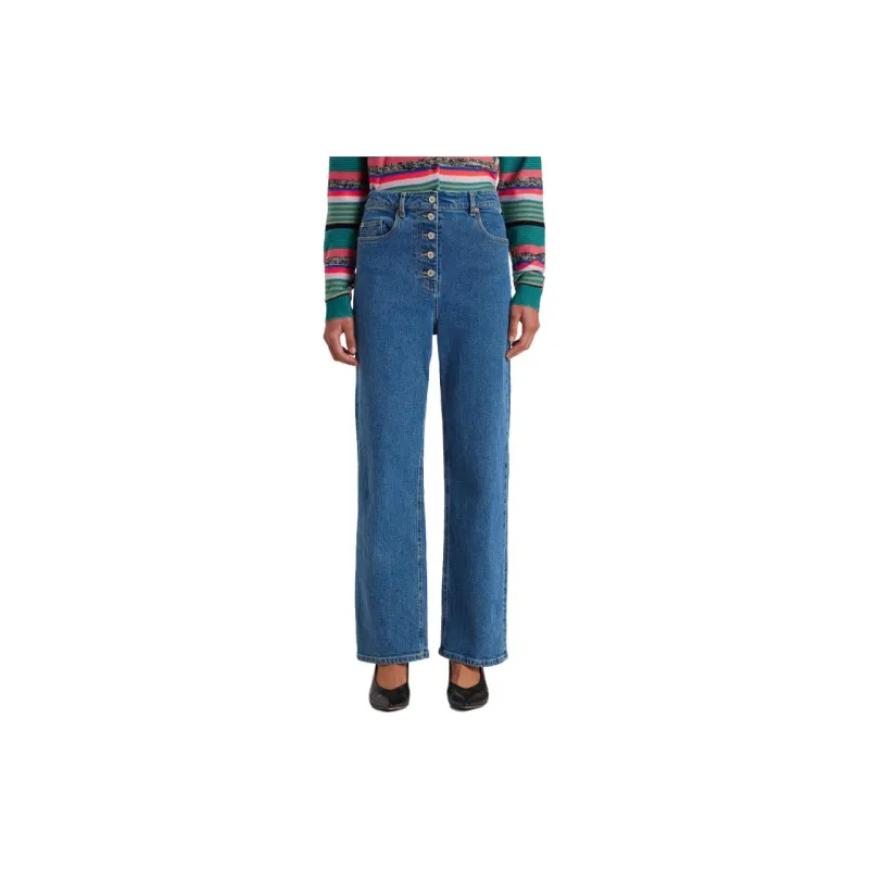 Paul Smith High Waisted Cropped Jeans-1