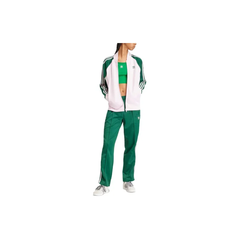 Adidas Adicolor Classics Sst Loose Track Top Baseball Jacket Women's Green-1