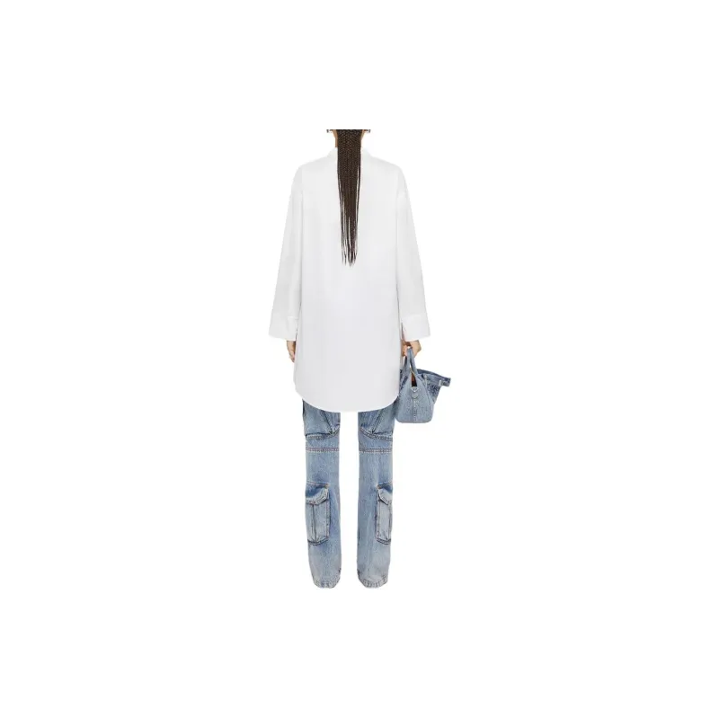 Givenchy Collared Long Sleeve Shirt Dress-3