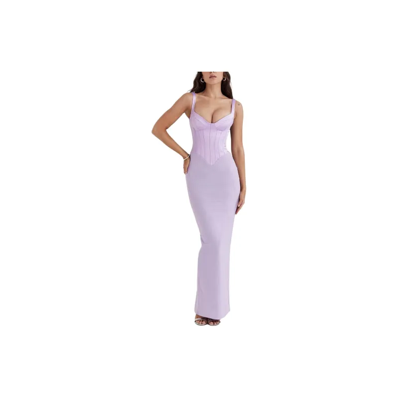 HOUSE OF CB BREEZE Slip Dresses Women's Lilac/Purple-3