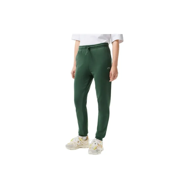 LACOSTE Knitted Sports Pants Women's Dark Green-4