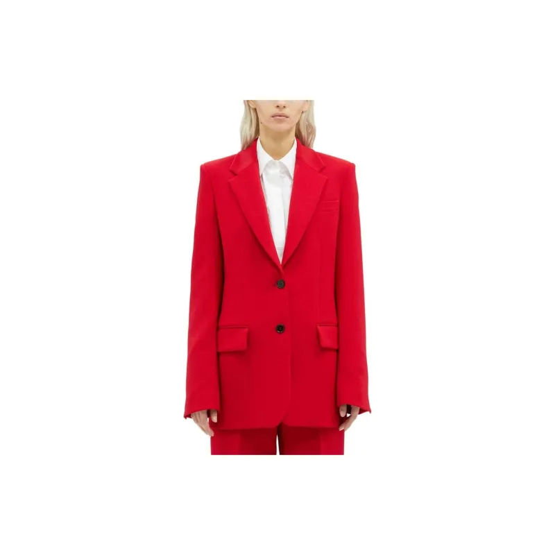 MSGM Long Sleeved Single Breasted Tailored Blazer-1