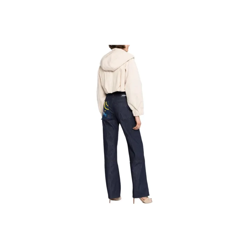 Jacquemus Le De Nimes Bordado 'Navy/Brown'-3