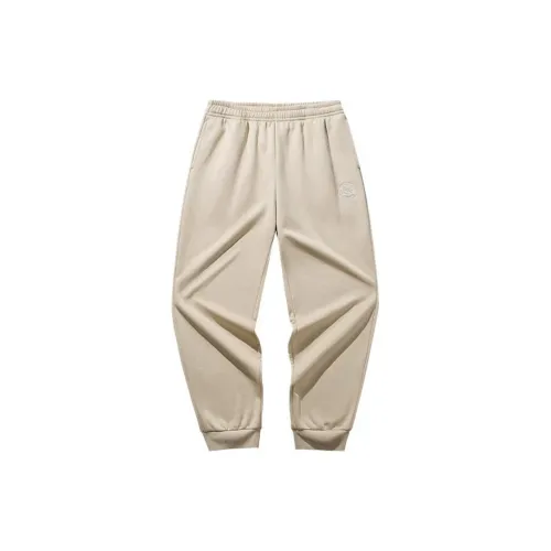 ANTA Life Collection Knitted Sweatpants Men Light Taupe Gray