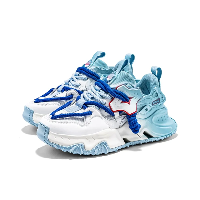 Pepsi Jelly Color Series Cushioned Slip-Resistant Abrasion-Resistant Low-Top Chunky Sneakers Unisex Exclusive Box-45