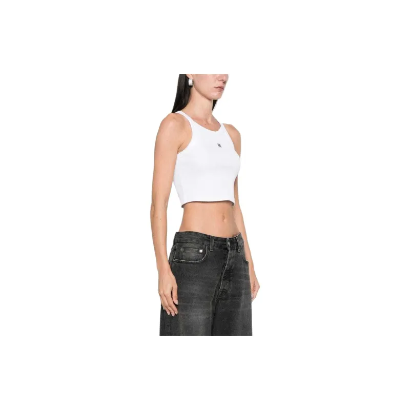 Givenchy Cropped Tank Top 'White'-3