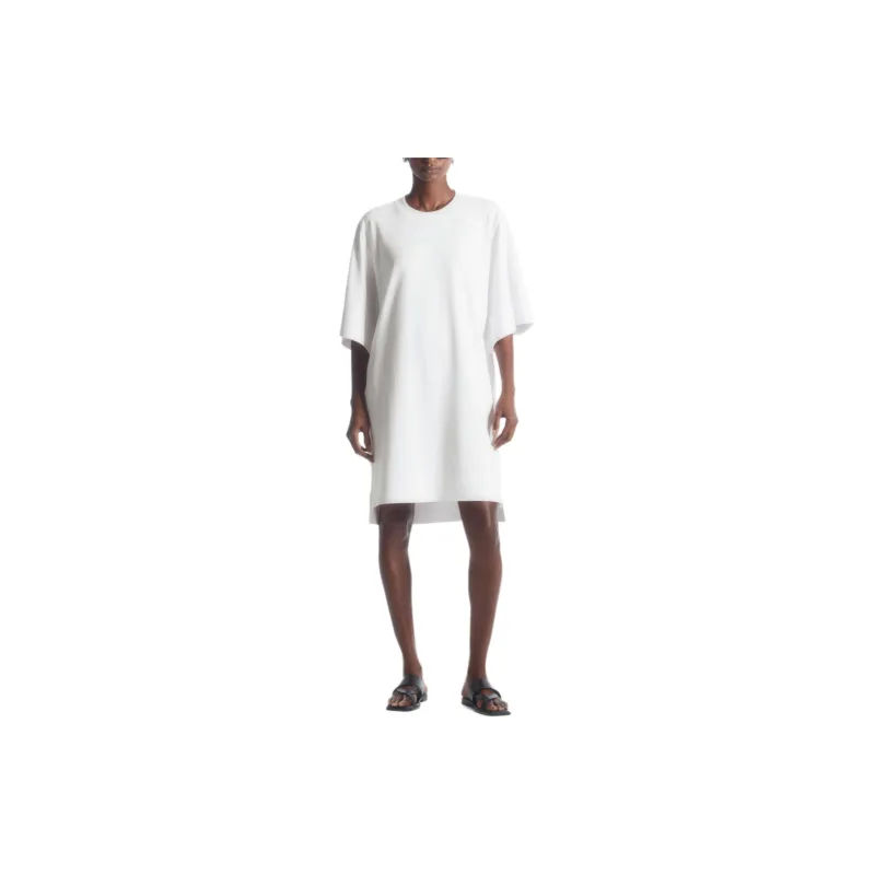 COS Short Sleeved Dresses Women's White-4