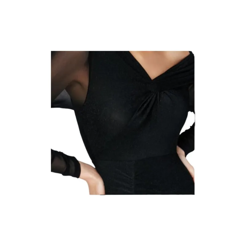 DVF Diane Von Furstenberg SS24 Long-Sleeved Dresses Women's Black-5